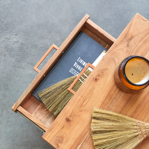 Tikamoon Nachtkastje van massief acaciahout - Naturel - vtwonen shop