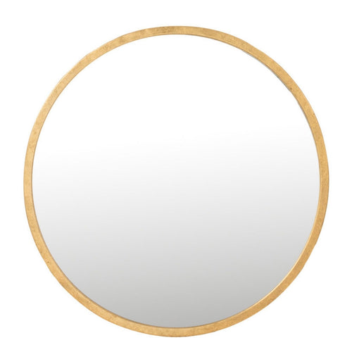 J-Line spiegel Mona Rond - ijzer/glas - goud - small - Ø 40 cm