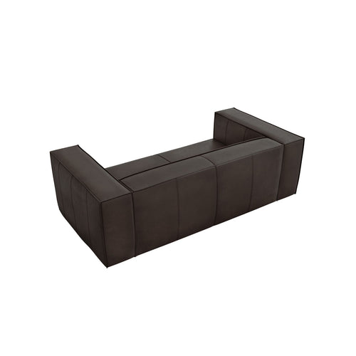 Cosmopolitan Design - Bank Turin 2-zits, echt leer grafiet - 100x212x68cm