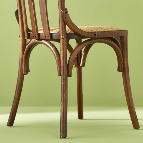 Signature - ESTAMINET Set van 6 Eetkamerstoelen - Bruin - 81x48x52 cm