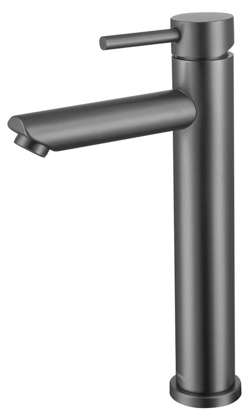 LOMAZOO wastafelkraan Tess - hoge uitloop - mengkraan - gun metal