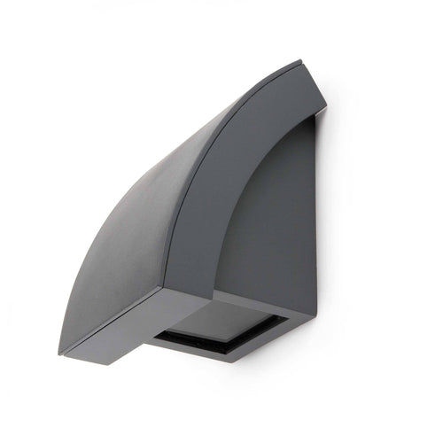 Faro Proa - 1 Licht Wandlamp Buiten Donkergrijs IP44, GU10