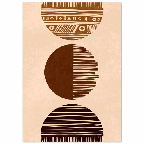 Artfulprints  Boho – Sun phases   poster A4 21x29.7 cm - vtwonen shop