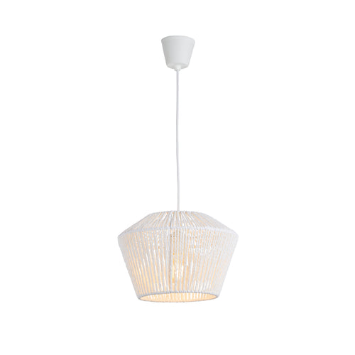 Lighto | Hanglamp Rotan Wit Ø31 cm | Aura - vtwonen shop