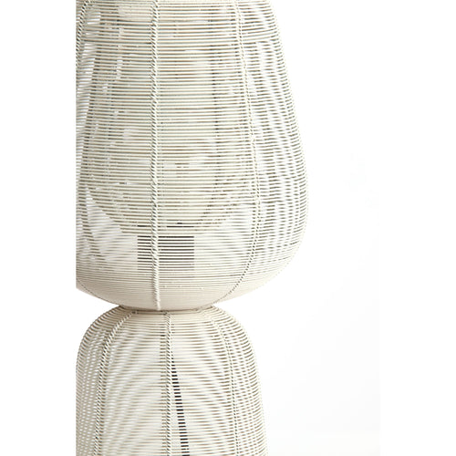 Light & Living tafellamp ABOSO - wit - Ø18cm