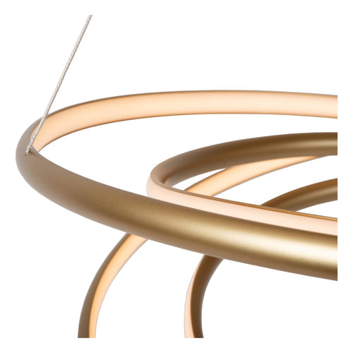 Lucide hanglamp SARDANA - Geïntegreerde LED - Mat Goud / Messing