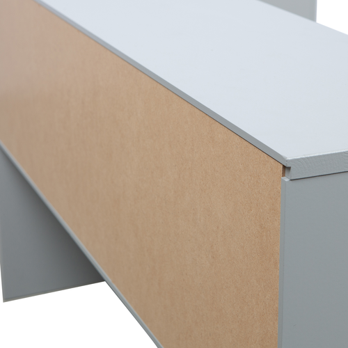 WOOOD hoekbed Connect - Grenen - Betongrijs - 60x213x118 - vtwonen shop