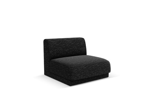 Micadoni - Module "Miley" structurele stof antraciet - 90x75x70cm