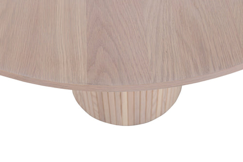 Rebellenclub Eetkamertafel Pokka - ø110 cm - Licht Eiken - vtwonen shop