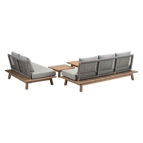 Garden Impressions loungeset San Namut grey sand - 4-delig