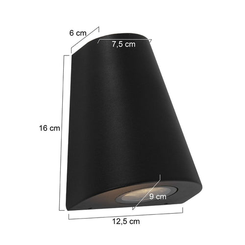 Steinhauer buitenlamp 1498zw - 1 lichts - 12.5x 16 cm - zwart
