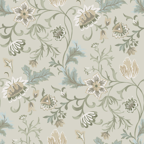 ESTAhome behang vintage bloemen zand beige - 53 cm x 10.05 m - 139412
