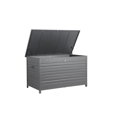 Cambridge kussenbox - aluminium -  170x97,5 cm - carbon black - vtwonen shop