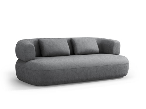 Micadoni Bank Jenny 3-zits, chenille, donkergrijs - 90x178x73cm