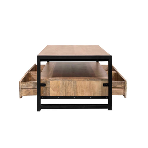 Starfurn Salontafel Britt - Rechthoekig Naturel Hout - 120x60x45cm