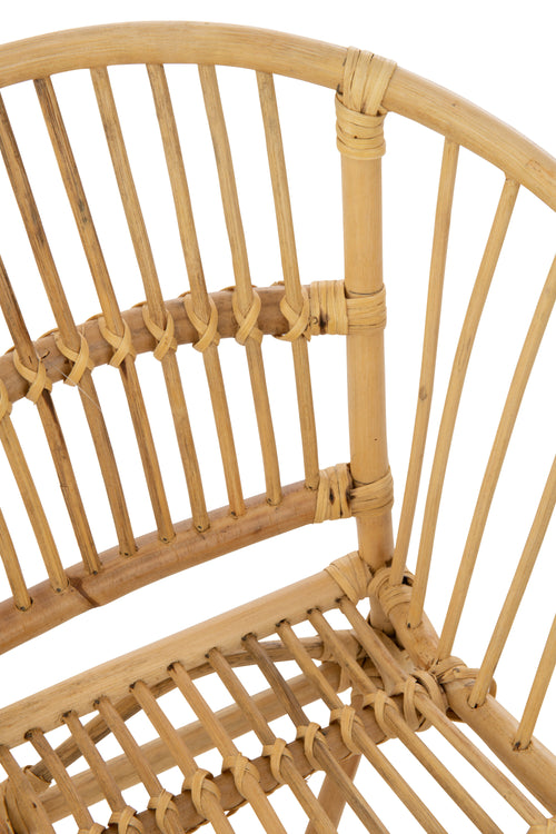 J-Line kinderstoel Filou - rotan - naturel