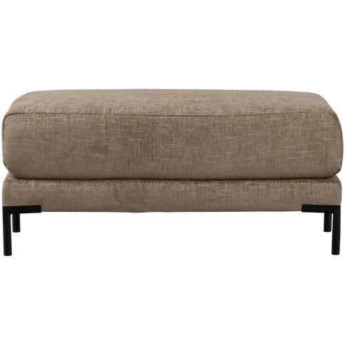 vtwonen poef Couple - Polyester - Mud Melange - 44x50x100 - vtwonen shop