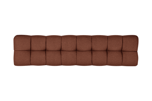 noo.ma Bolbi hoofdbord - brick red bouclé, 40 cm hoog