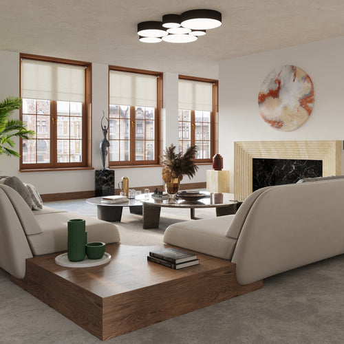 Sollux Lighting Hanglamp ARENA 45 zwart - 45x45x111cm