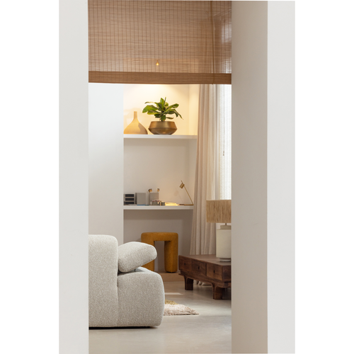 WOOOD chaise longue elementenbank rechts Mojo - Bouclé - Beige