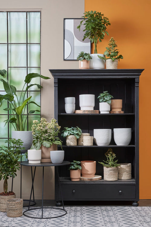 Mica Decorations Atlantic Plantenmand - H20 x Ø20 cm - Jute - Crème