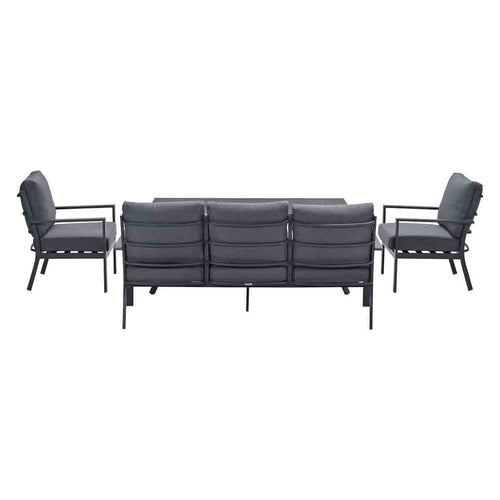Garden Impressions lounge dining set Senja mystic grey 4-delig stoel-bank