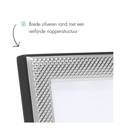 Zilverstad - Premium fotolijst Florence - 10x15 - Miro Silver - vtwonen shop
