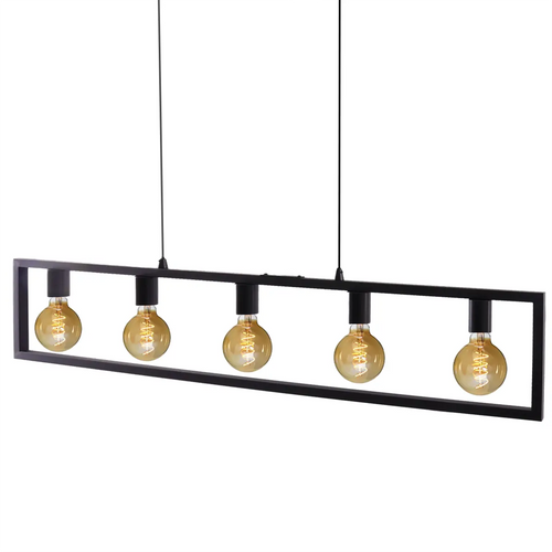 Freelight hanglamp Distesa - 5 lichts - 120x 140 cm - zwart - vtwonen shop