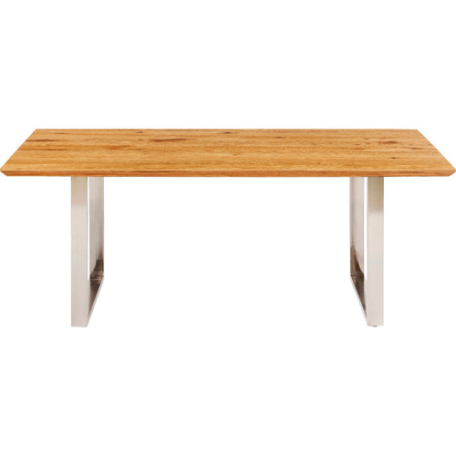 Kare Design Eettafel Symphony 160x80cm eik chroom