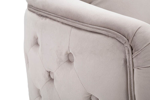 Mauro Ferretti fauteuil - 76x74x71 cm - grijs/goud