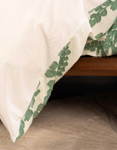 Essenza Eleria dekbedovertrek - Lits-Jumeaux XL – 260x200/220 cm - Groen