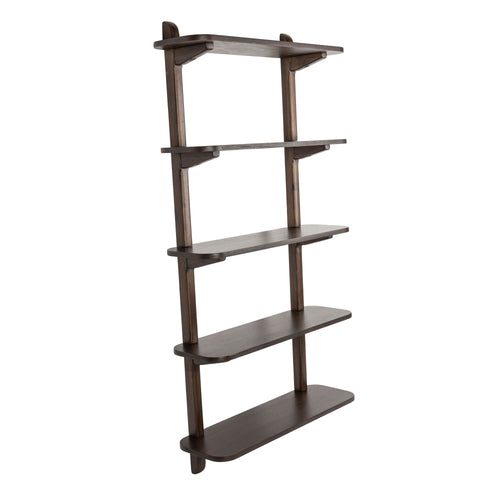 Zuiver Hogar Wandkast/ Wandplanken Donkerbruin