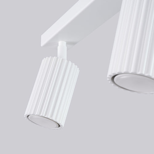 Sollux Lighting Plafondlamp KARBON 4L wit - 81x6,5x16,5cm