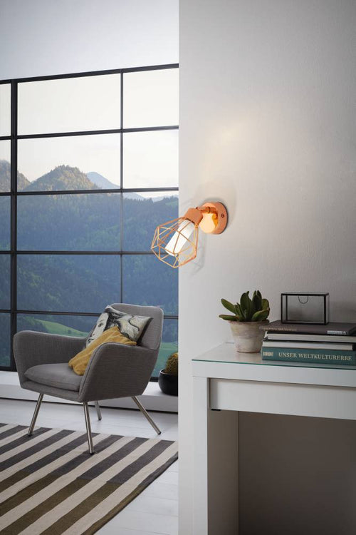 EGLO wandlamp Zapata - g9 - ø 6 cm - koper - vtwonen shop