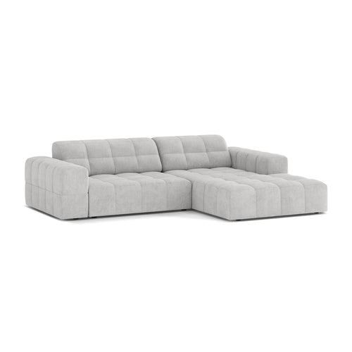 Cosmopolitan Design - Rechter hoekbank Chicago 3-zits, chenille geld - 167x234x78cm