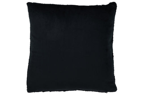 J-Line kussen Twist - polyester - zwart
