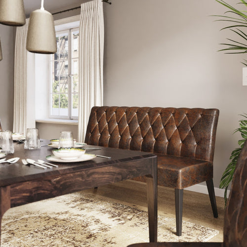 Kare Design Eetkamerbank Econo Buttons Vintage - vtwonen shop