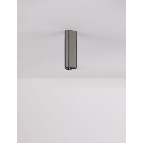 Nova Luce ETHO 15 cm opbouwdownlight, zwart nikkel, LED 6W 454lm 3000K