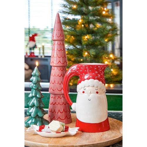 House of Seasons Celebration Kan - L12 x B16 x H22 cm - Steengoed - Rood