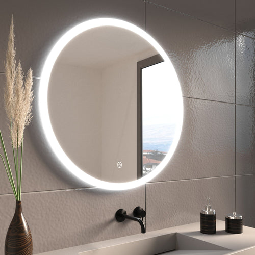 LOMAZOO badkamerspiegel Vegas Premium - met LED verlichting & anti condens - rond - 70 cm