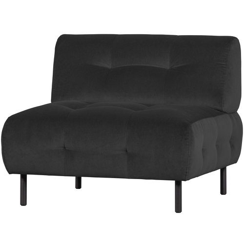 WOOOD fauteuil Lloyd - Velvet - Cast Iron - 75x90x90