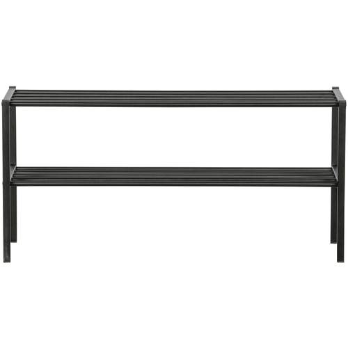 WOOOD schoenenrek Ferro - Metaal - Zwart - 40x85x35 - vtwonen shop