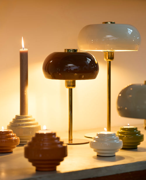 Light & Living tafellamp SURIN - Ø26x47cm - wit