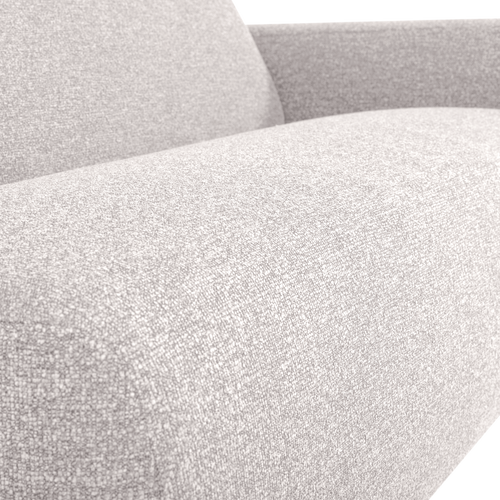 WOOOD 2-zits bank arm rechts Mojo Base - Bouclé - Ecru - 74x185x97