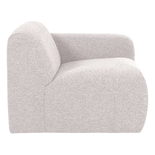 WOOOD 1-zits bank arm rechts Mojo Base - Bouclé - Ecru - 74x105x97