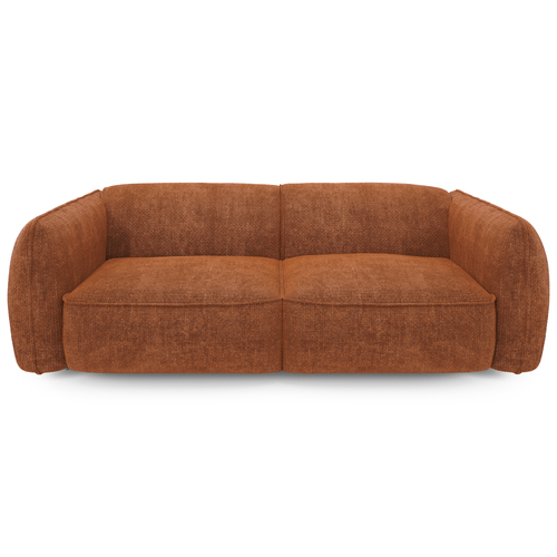 Sia Home - Bank LIVIA - geweven fluweel terracotta 230cm