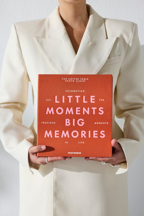 Printworks Fotoalbum - Little Moments Big Memories - Oranje - vtwonen shop