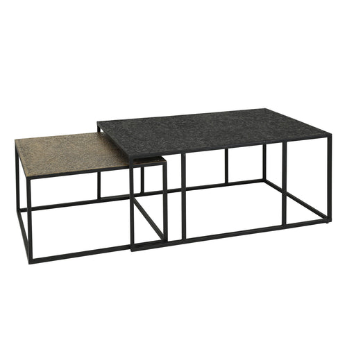 Duverger® salontafel Centurion - brons/zwart - set van 2 - vtwonen shop