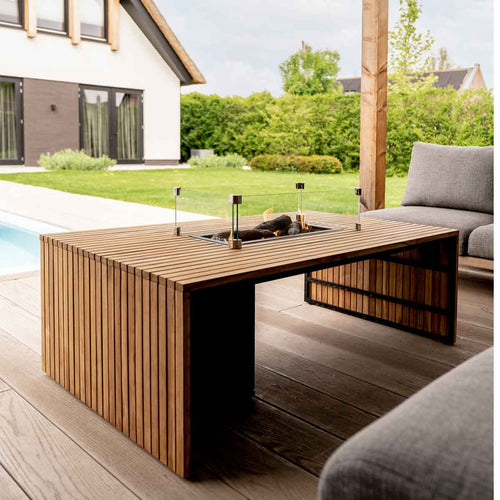 Cosibridge vuurtafel 140 - teak - vtwonen shop