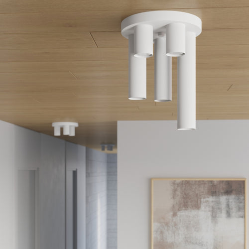 Sollux Lighting Plafondlamp LAGOS 5P wit - 25x25x33cm